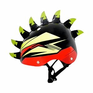streetjam kids cycle helmet finhawk open face sports helmet hard pp outer shell eps inner comfort linner case adjustable strap amp dial multi air vents unisex helmet 5-8 years black green red