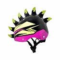 STREETJAM Kids Cycle Helmet, Finhawk Open Face Sports Helmet, Hard PP Outer Shell, EPS Inner Comfort Linner case, Adjustable Strap &amp; Dial, Multi air Vents, Unisex Helmet (5-8 Years, Black(Green, Pink)