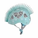 STREETJAM Kids Cycle Helmet, Zebra Hearts Open Face Sports Helmet, Hard Outer Shell, EPS Inner case, Adjustable Strap with Adjuster Dial, Skating, Sports (Small (5-8 Years, Bleach Blue)