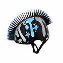STREETJAM Kids Cycle Helmet, Slime Hawk Open Face Sports Helmet, Hard Outer Shell, EPS Inner Comfort case, Adjustable Strap with Adjuster Dial, Skating, Sports (8-13 Years, Silver)