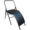 Streetup India® Iyengar Yoga Chair With Lumbar Back Support Backless/Meditation Chair For Yoga (Leather Cushion Cover),Black