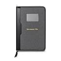 STREPE ZK 20 Leafs A4 Document File Folder for Offices, Multipurpose Professional Leather File Folders for Documents (Grey)