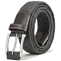 Stretch Belt Men,Bulliant Mens Woven Stretch Braided Belt 1 3/8
