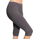 STRETCH IS COMFORT Cotton Capri Leggings, Knee Length Pants, Plus Size