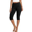 STRETCH IS COMFORT Cotton Capri Leggings, Knee Length Pants, Plus Size