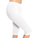 STRETCH IS COMFORT Cotton Capri Leggings, Knee Length Pants, Plus Size