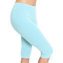 STRETCH IS COMFORT Cotton Capri Leggings, Knee Length Pants, Plus Size