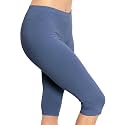 STRETCH IS COMFORT Cotton Capri Leggings, Knee Length Pants, Plus Size