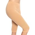 STRETCH IS COMFORT Cotton Capri Leggings, Knee Length Pants, Plus Size