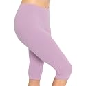 STRETCH IS COMFORT Cotton Capri Leggings, Knee Length Pants, Plus Size