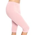 STRETCH IS COMFORT Cotton Capri Leggings, Knee Length Pants, Plus Size