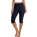 STRETCH IS COMFORT Cotton Capri Leggings, Knee Length Pants, Plus Size