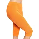 STRETCH IS COMFORT Cotton Capri Leggings, Knee Length Pants, Plus Size
