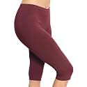 STRETCH IS COMFORT Cotton Capri Leggings, Knee Length Pants, Plus Size