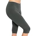 STRETCH IS COMFORT Cotton Capri Leggings, Knee Length Pants, Plus Size