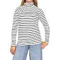 STRETCH IS COMFORT Girl's Oh So Soft Long Sleeve Turtleneck | Youth Size 2-16