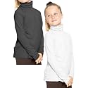 STRETCH IS COMFORT Girl's Oh So Soft Long Sleeve Turtleneck | Youth Size 2-16