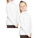STRETCH IS COMFORT Girl's Oh So Soft Long Sleeve Turtleneck | Youth Size 2-16