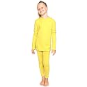 STRETCH IS COMFORT Girls 2 Piece Hoodie Short Sleeve Long Sleeve Crew Neck Top and Leggings Set Kids Thermals Underwear Set
