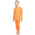 STRETCH IS COMFORT Girls 2 Piece Hoodie Short Sleeve Long Sleeve Crew Neck Top and Leggings Set Kids Thermals Underwear Set