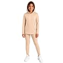STRETCH IS COMFORT Girls 2 Piece Hoodie Short Sleeve Long Sleeve Crew Neck Top and Leggings Set Kids Thermals Underwear Set