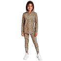 STRETCH IS COMFORT Girls 2 Piece Hoodie Short Sleeve Long Sleeve Crew Neck Top and Leggings Set Kids Thermals Underwear Set