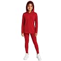 STRETCH IS COMFORT Girls 2 Piece Hoodie Short Sleeve Long Sleeve Crew Neck Top and Leggings Set Kids Thermals Underwear Set