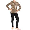 STRETCH IS COMFORT Girls 2 Piece Hoodie Short Sleeve Long Sleeve Crew Neck Top and Leggings Set Kids Thermals Underwear Set