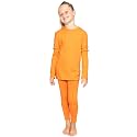 STRETCH IS COMFORT Girls 2 Piece Hoodie Short Sleeve Long Sleeve Crew Neck Top and Leggings Set Kids Thermals Underwear Set