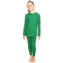 STRETCH IS COMFORT Girls 2 Piece Hoodie Short Sleeve Long Sleeve Crew Neck Top and Leggings Set Kids Thermals Underwear Set