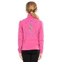 STRETCH IS COMFORT Sparkle Dance Warm Up Jacket for Girls and Women | Glitter Performance Studio Competition Zip Layer