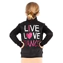 STRETCH IS COMFORT Sparkle Dance Warm Up Jacket for Girls and Women | Glitter Performance Studio Competition Zip Layer