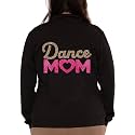 STRETCH IS COMFORT Sparkle Dance Warm Up Jacket for Girls and Women | Glitter Performance Studio Competition Zip Layer