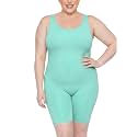 STRETCH IS COMFORT Women's Plus Size Teamwear Cotton Tank Unitard