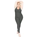 STRETCH IS COMFORT Womens Plus Size Tank Unitard Athletic Rompers For Women