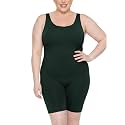 STRETCH IS COMFORT Womens Plus Size Tank Unitard Athletic Rompers For Women