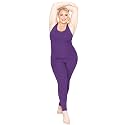 STRETCH IS COMFORT Women's Plus Size Teamwear Cotton Tank Unitard