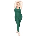 STRETCH IS COMFORT Womens Plus Size Tank Unitard Athletic Rompers For Women