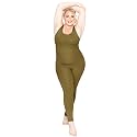 STRETCH IS COMFORT Women's Plus Size Teamwear Cotton Tank Unitard