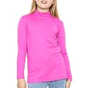 STRETCH IS COMFORT Youth Girl’s Oh So Soft Long Sleeve Mock Neck Top | 4-16
