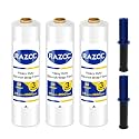 Stretch Film, RAZCC Stretch Wrap Industrial Strength, Shrink Wrap for Pallet Wrap, Heavy Duty Clear Plastic Wrap with Handles, Moving Wrapping Plastic Roll, 15" x 1000 Ft Per Roll, 60 Gauge, 3 Pack