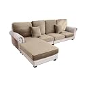Stretch Silver Fox Velvet Sectional Couch Covers