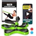 Stretching Strap with Loops - Non Elastic Yoga Strap for Physical Therapy