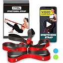 Stretching Strap with Loops - Non Elastic Yoga Strap for Physical Therapy