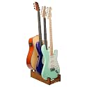 STRICH Wooden Guitar Stand for Multiple Guitars, 3-Holder, Front Display Space-Saving Floor Guitar Rack for Home, Studio, Stage, Mahogany Color, L-2E1AM (For 2 Electric+1 Acoustic)
