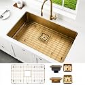 Strictly Sinks 32” Undermount Single Bowl Kitchen Sink – Brushed Copper