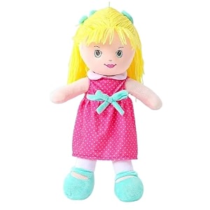 striders gurliez doll 20 inch abigail rag doll with red dress soft plush fabric perfect cuddly toy for kids