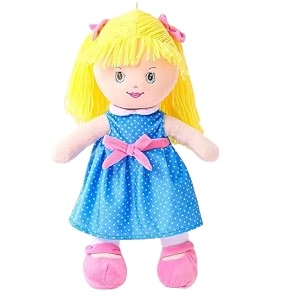 striders gurliez doll 20 inch abigail rag doll with red dress soft plush fabric perfect cuddly toy for kids
