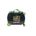STRIDERS Jurasssiic Worlld T-Rex Kids Luggage Bag 6 Wheel Cartoon Trolley for Boys & Girls