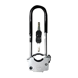 strides present secure wheel lock for motorcycle with computerised key jo apni chhabi se hee khule suitable for hero splendor ismart 110 bike colour may varry silverblack